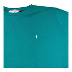 Cesare Paciotti T-Shirt Girocollo Tinta Unita con Logo per Bambino TSP5155J VERDE CESARE PACIOTTI 
