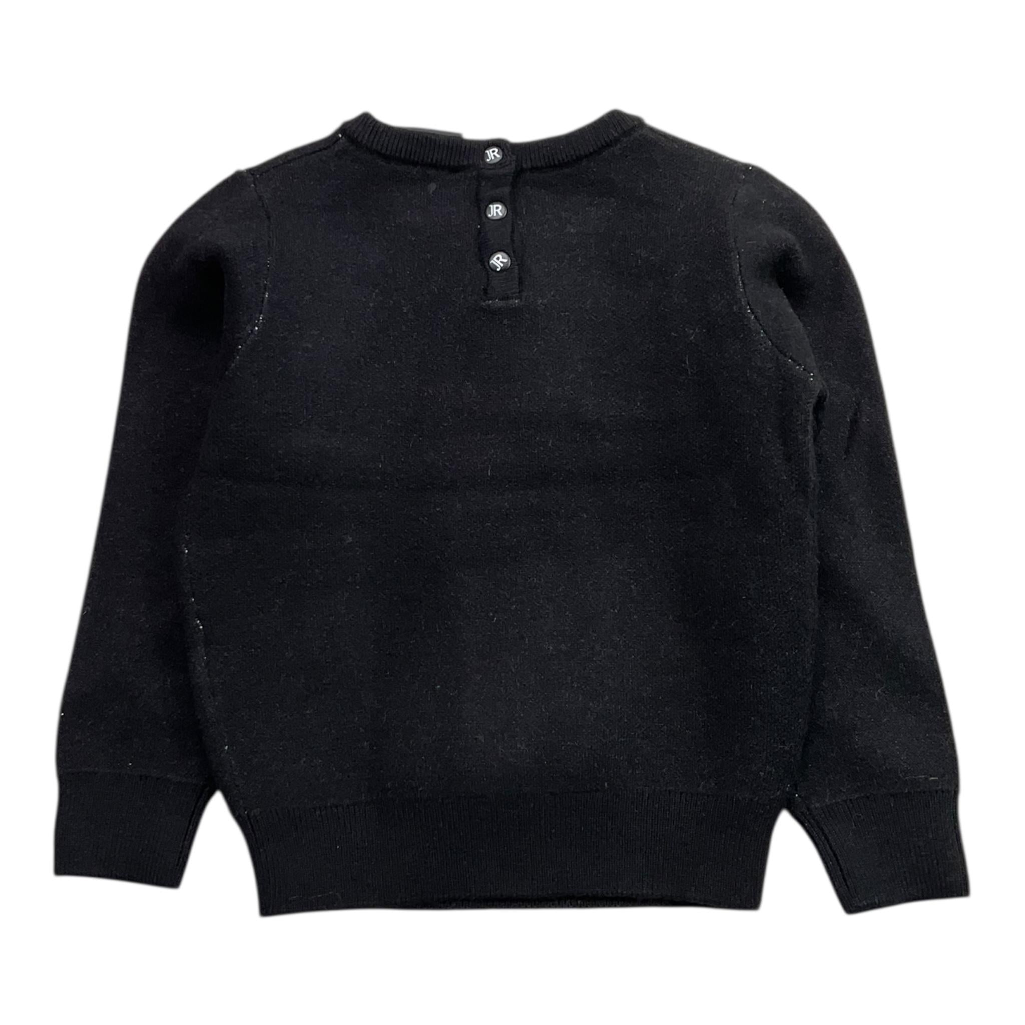 JOHN RICHMOND maglia tinta unita girocollo con stampa Nero per Neonato RIA24068MAX NERO JOHN RICHMOND 