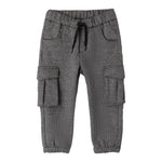 SARABANDA pantalone tinta unita con microfantasia Bianco per Bambino 0A163 BIANCO SARABANDA 
