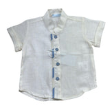 Manuel & Frank Camicia Mezza Manica Tinta Unita per Neonato UJEUEUI PANNA MANUEL & FRANK 