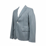 Manuel & Frank Giacca Tinta Unita con Fantasia A Righe per Bambino MF6260R AZZURRO MANUEL & FRANK 