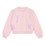 BillIEBLUSH cardigan tinta unita con paillettes Rosa per Neonata U20458N ROSA BillIEBLUSH 