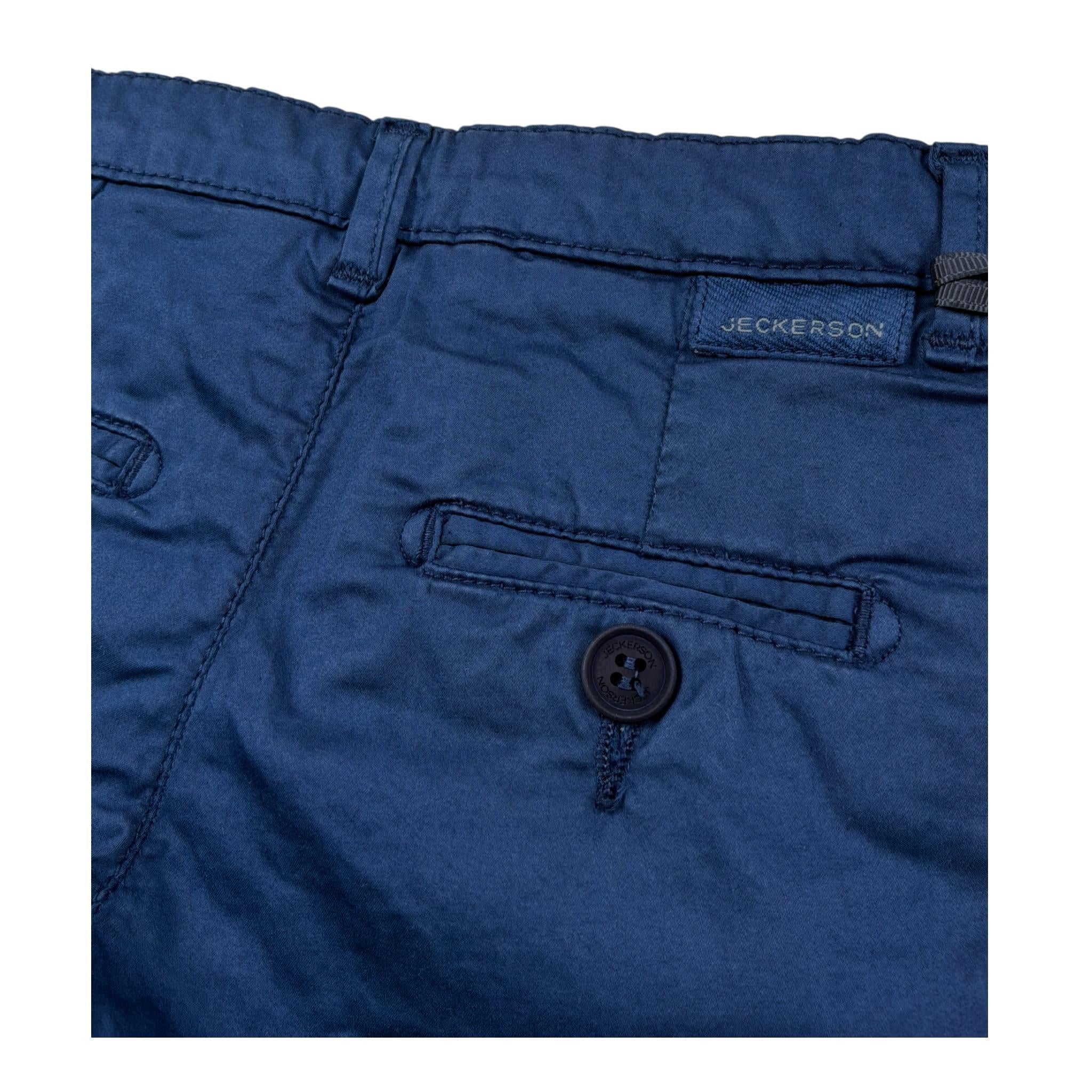 Jeckerson Bermuda Tinta Unita con Girovita Regolabile per Neonato JN4111 BLU JECKERSON 