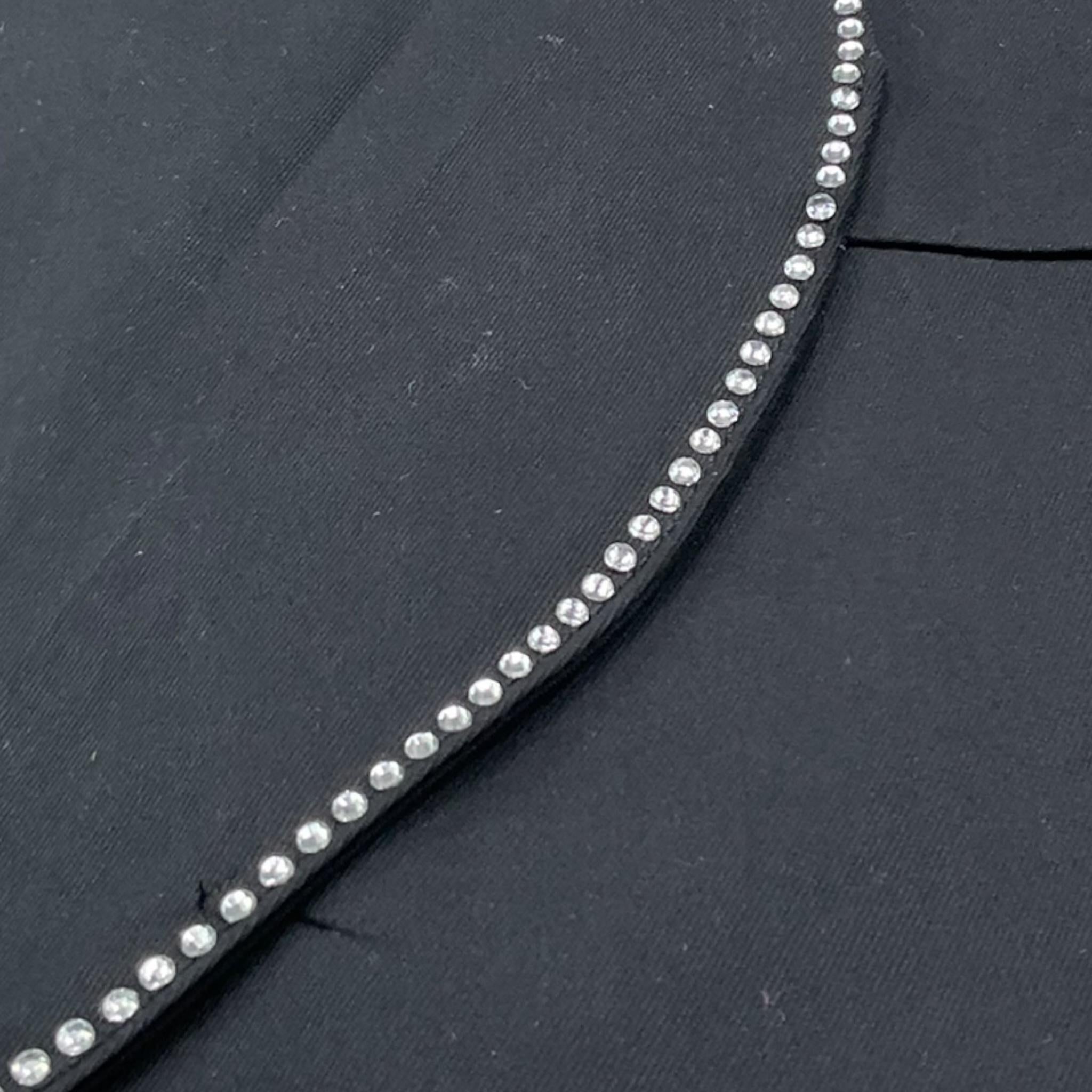 Please Top Tinta Unita con Brillantini per Bambina CC41132G73 NERO PLEASE 