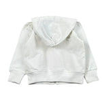 Please Felpa Tinta Unita con Zip E Stampa per Bambino LK06042B71 BIANCO PLEASE 