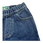 Kenzo Jeans Tinta Unita con Elastico In Vita per Neonato K60506 BLU KENZO 