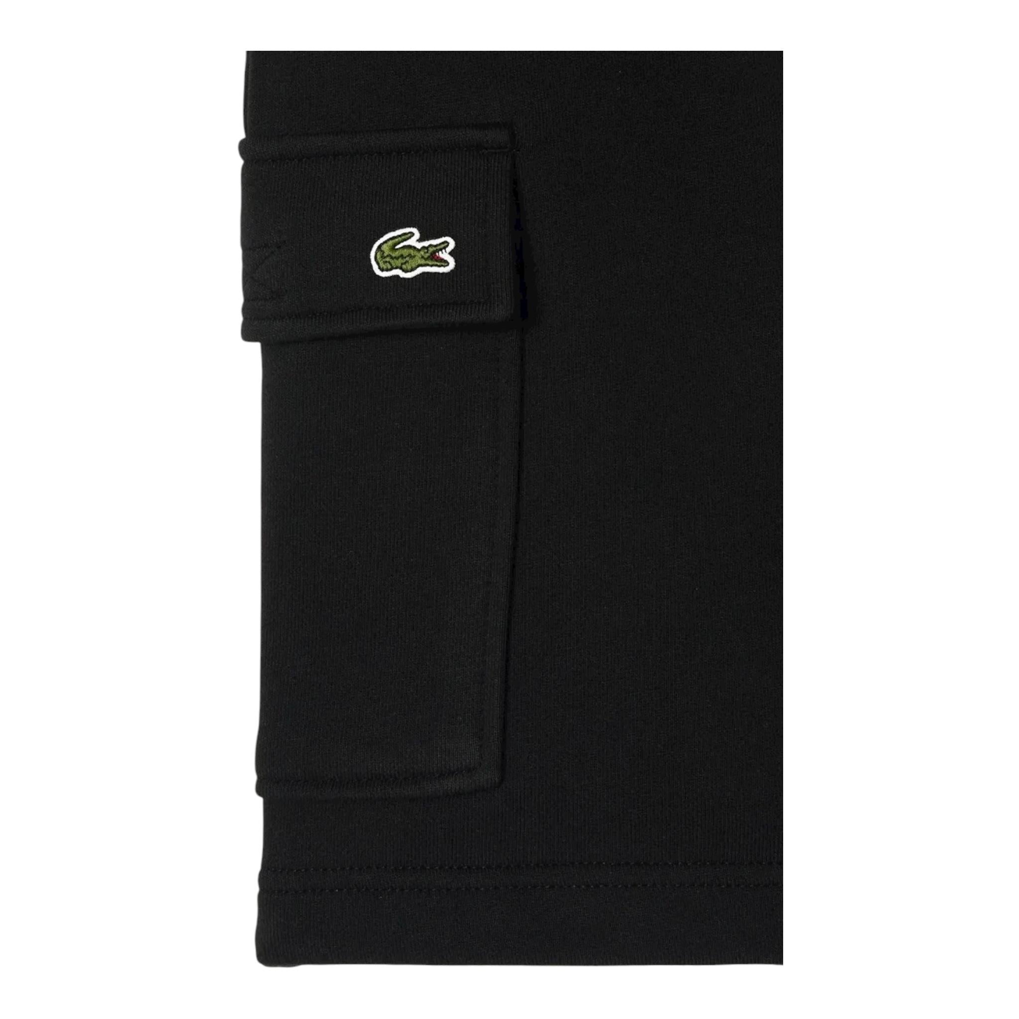 Lacoste Bermuda Tinta Unita con Elastico In Vita per Bambino GJ7372 NERO LACOSTE 