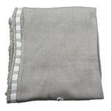 Marlu' Coperta Tinta Unita con Ricami per Neonata EPC BEIGE MARLU' 