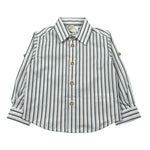 Pure Firenze Camicia Manica Lunga Fantasia A Righe per Neonato PC03177 BIANCO PURE FIRENZE 