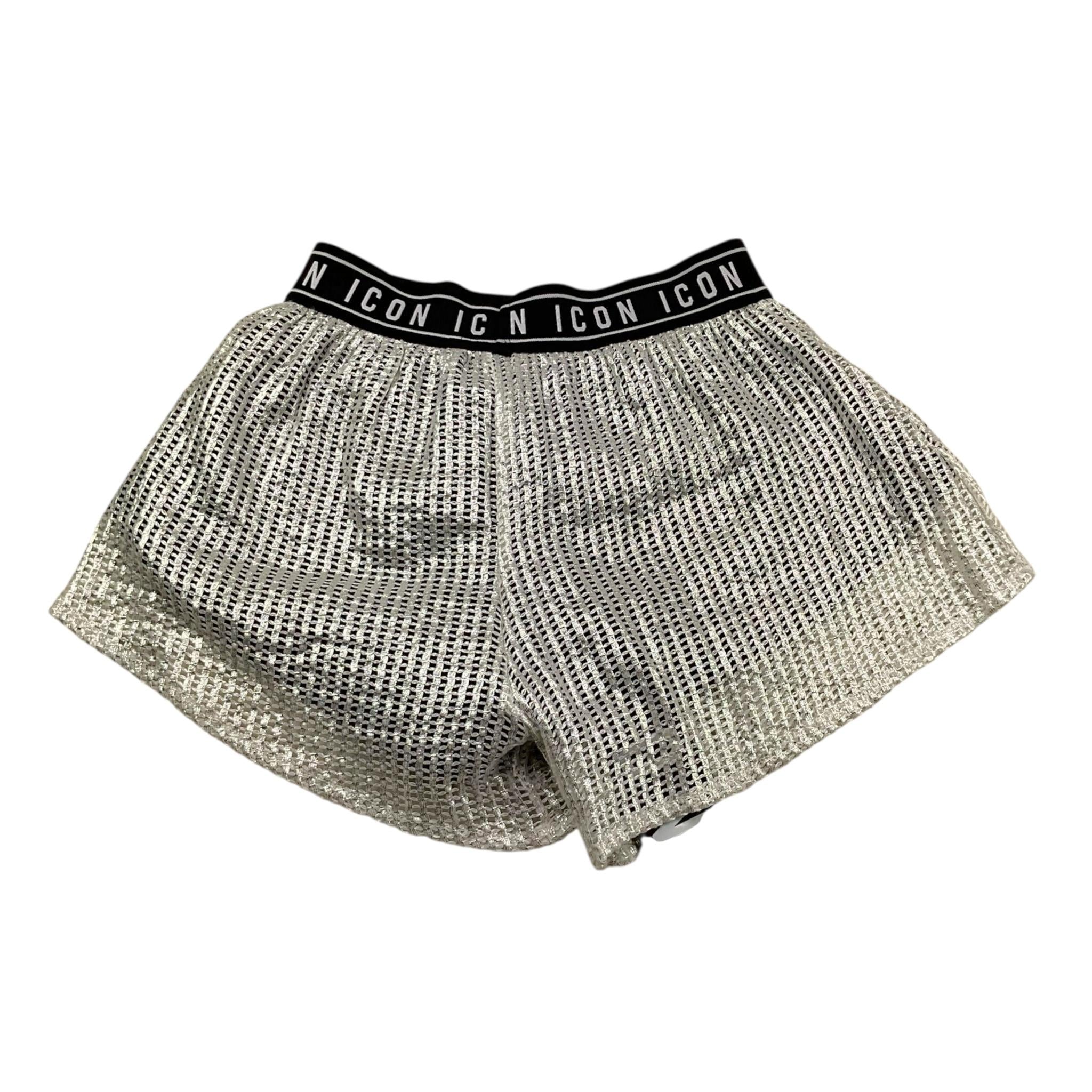 Icon Short Tinta Unita Traforato con Elastico In Vita per Bambina IGSH00687 ARGENTO ICON 