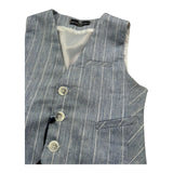 Manuel & Frank Gilet Tinta Unita con Fantasia per Neonato MF5193BN AZZURRO MANUEL & FRANK 