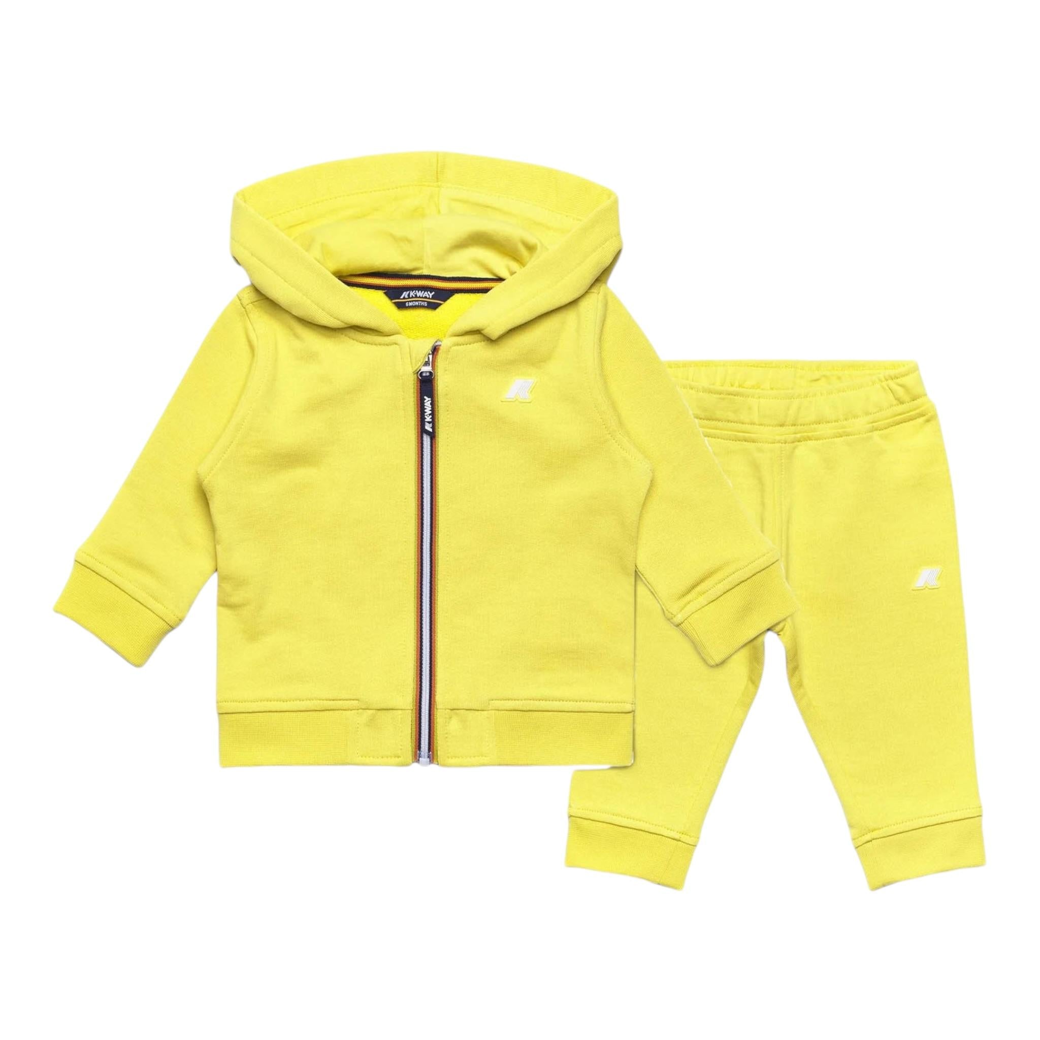 K-Way Completo 2 Pezzi Felpa-Pantalone per Neonato K4124TWX GIALLO K-WAY 