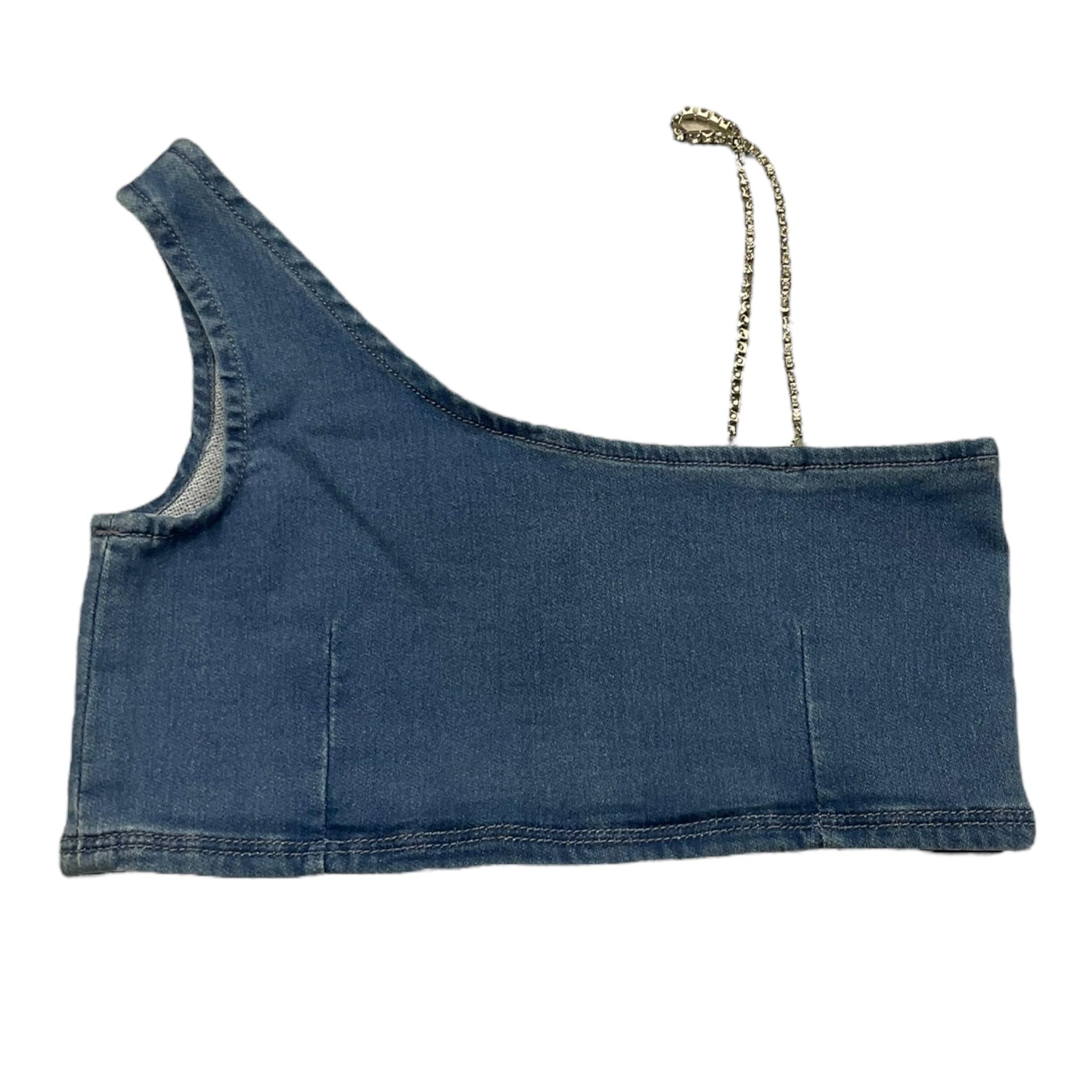 Liu Jo Completo 2 Pezzi Top-Leggins Effetto Denim per Bambina GA5210 BLU LIU JO 