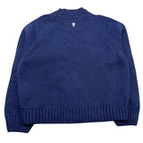 DONDUP maglia girocollo tinta unita con ricami Blu per Bambino DFMA002 BLU DONDUP 