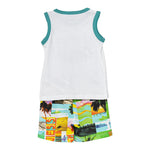 Guess Completo 2 Pezzi Canotta-Bermuda per Neonato I5GG12K8HM4 BIANCO GUESS 