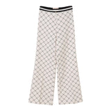 Elisabetta Franchi Pantalone Tinta Unita Modello Zampa per Bambina EFTA1000 AVORIO ELISABETTA FRANCHI 