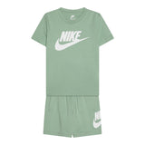 Nike Completo 2 Pezzi T-Shirt-Bermuda Tinta Unita per Bambino 86L596X VERDE NIKE 