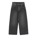 DOU DOU jeans tinta unita con girovita regolabile modello palazzo Nero per Bambina DV6P50X NERO DOU DOU 
