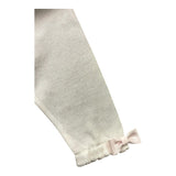 Minu' Completo 2 Pezzi Shirt E Leggins Tinta Unita Con Tulle Bianco Per Neonata