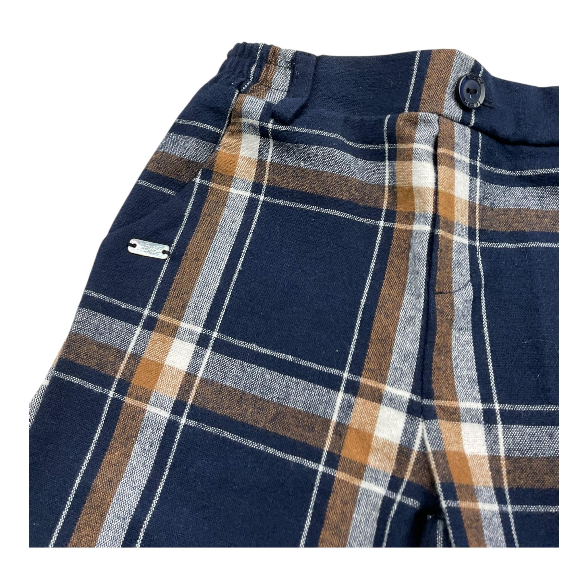 LE BEBE' bermuda tinta unita fantasia a quadri Blu per Neonato LBB3916 BLU LE BEBE' 