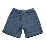 Diesel Bermuda In Denim Tinta Unita con Logo per Neonato K00146 BLU DIESEL 