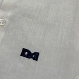 Daniele Alessandrini Camicia Manica Lunga Tinta Unita con Stampa per Neonato 1295C00043 AVORIO DANIELE ALESSANDRINI 