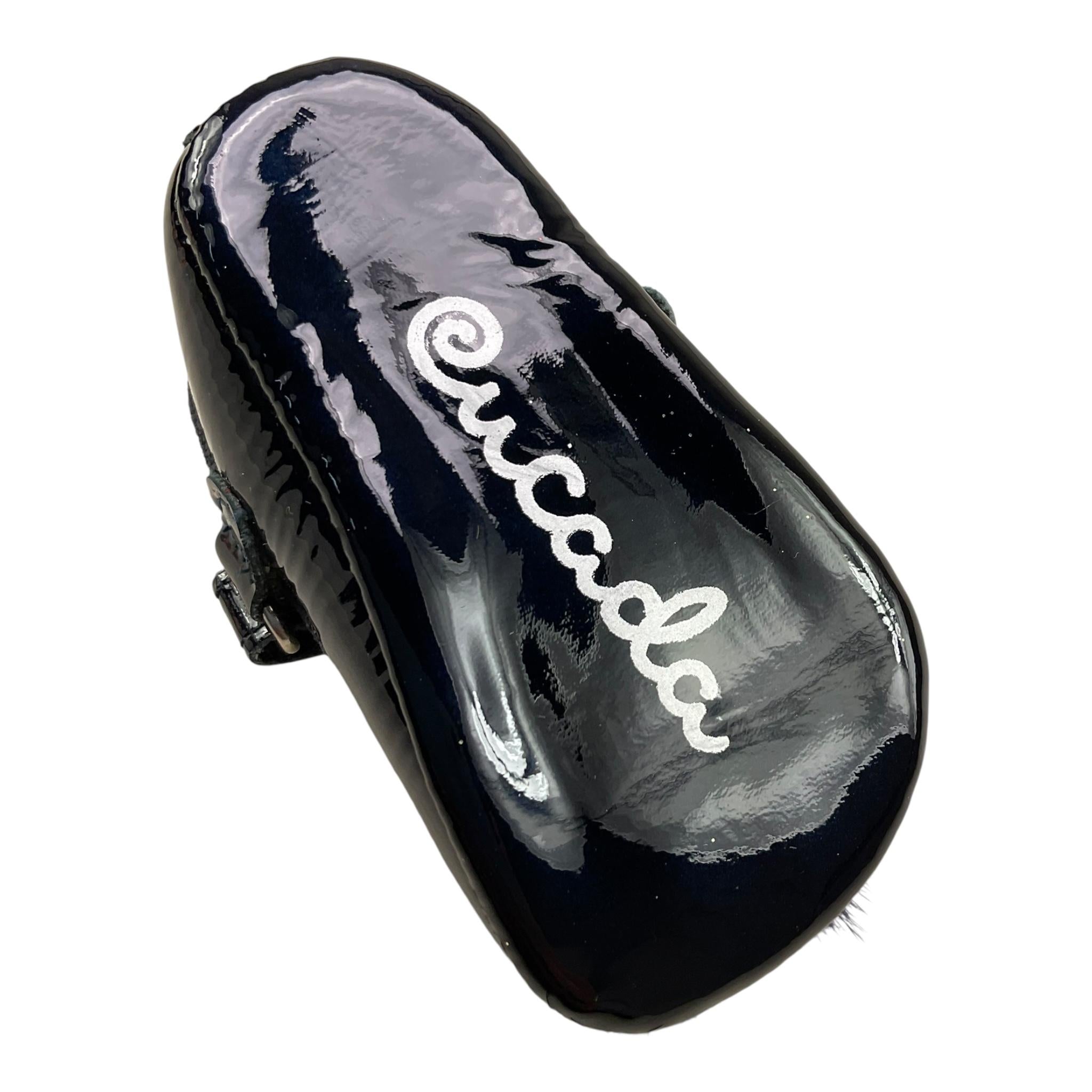 CUCADA ballerina tinta unita cn pon pon Blu per Neonata 0493V BLU CUCADA 