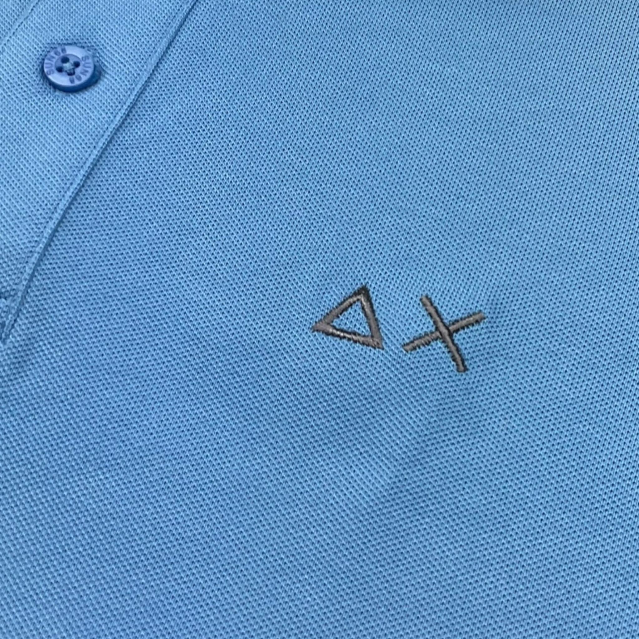 Suns68 Polo Mezza Manica Tinta Unita per Bambino CPA35316 AZZURRO SUNS68 