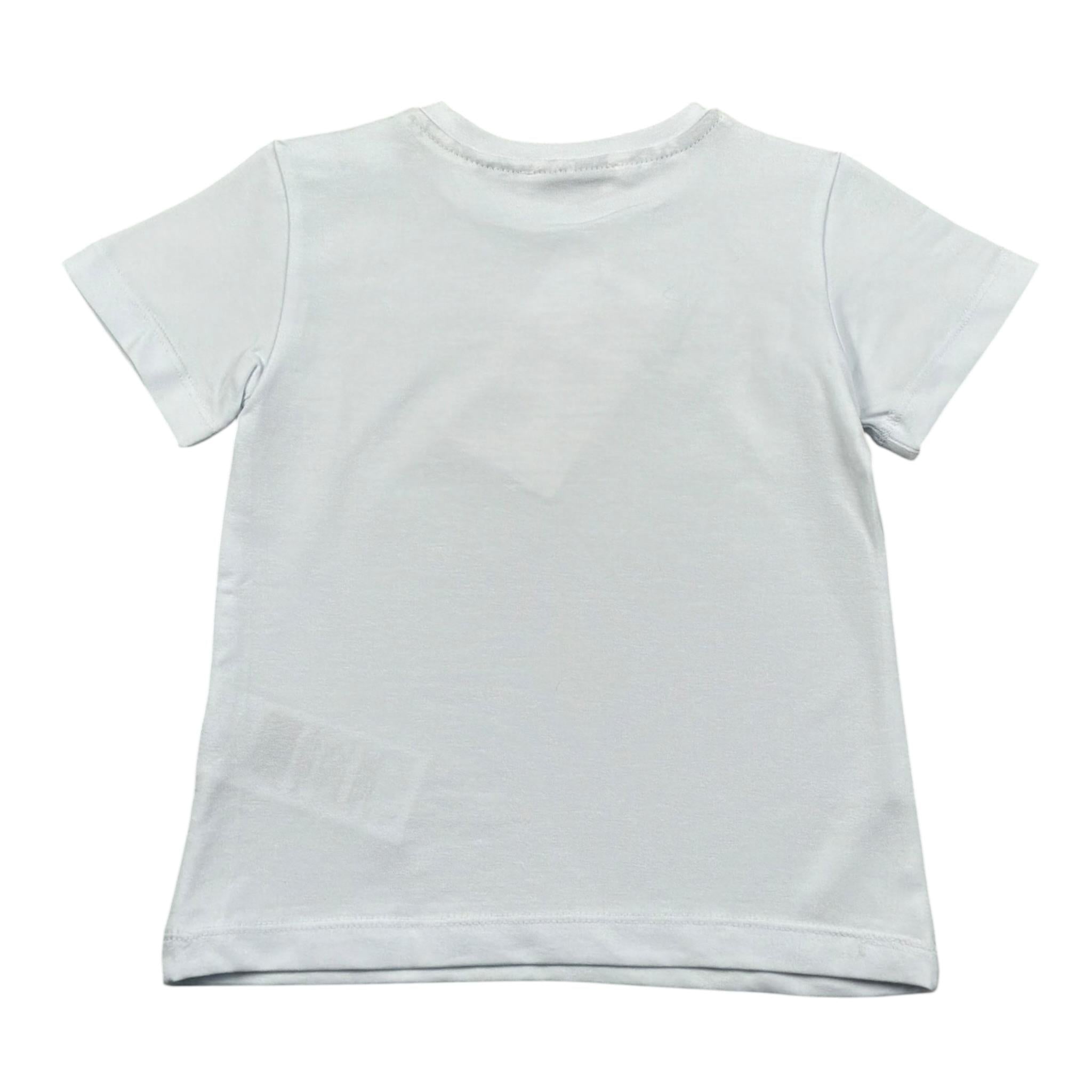 Siviglia T-Shirt Girocollo Tinta Unita con Stampa per Bambino SVNTS17283J BIANCO SIVIGLIA 