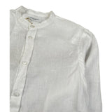 Manuel Ritz Camicia Manica Lunga Tinta Unita Collo Coreano per Bambino CMMR PANNA MANUEL RITZ 