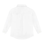 Calvin Klein Camicia Manica Lunga tinta unita con Logo Bianco per Bambino IB0IB01962 BIANCO CALVIN KLEIN 