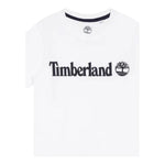 Timberland T-Shirt Girocollo Tinta Unita con Stampa per Bambino T25T77 BIANCO TIMBERLAND 