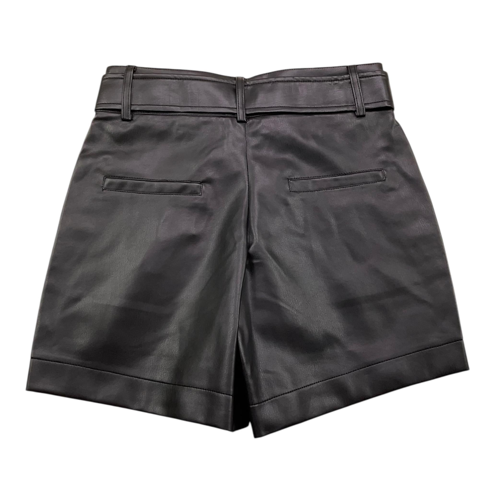 MARC ELLIS short in ecopelle tinta unita Nero per Bambina JMJS00232 NERO MARC ELLIS 