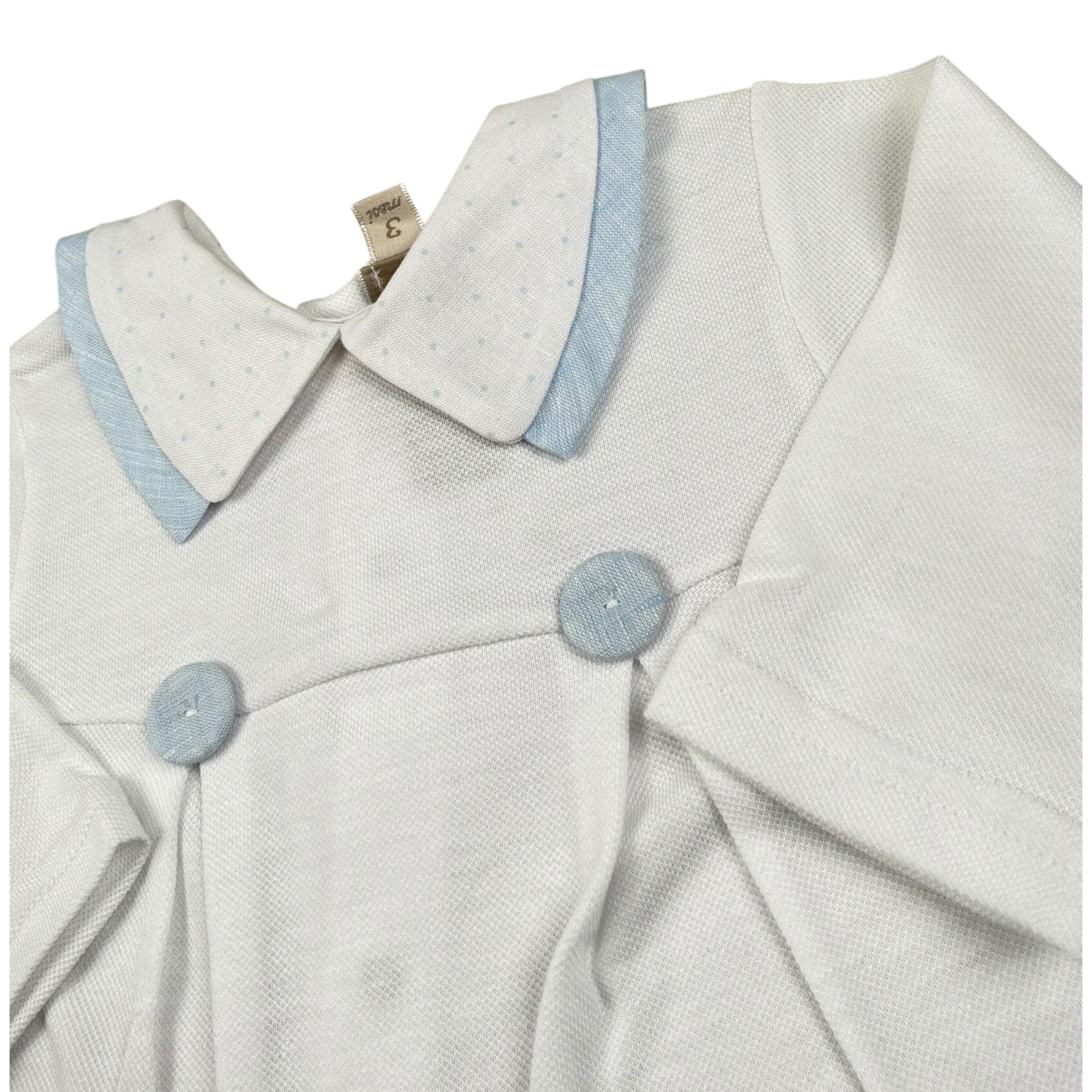 La Stupenderia Tutina Tinta Unita con Stampa per Neonato TBTT51 BIANCO LA STUPENDERIA 