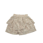 Y-Clu Short Tinta Unita con Fantasia Zebrata per Bambina Y21002 BEIGE Y-CLU 