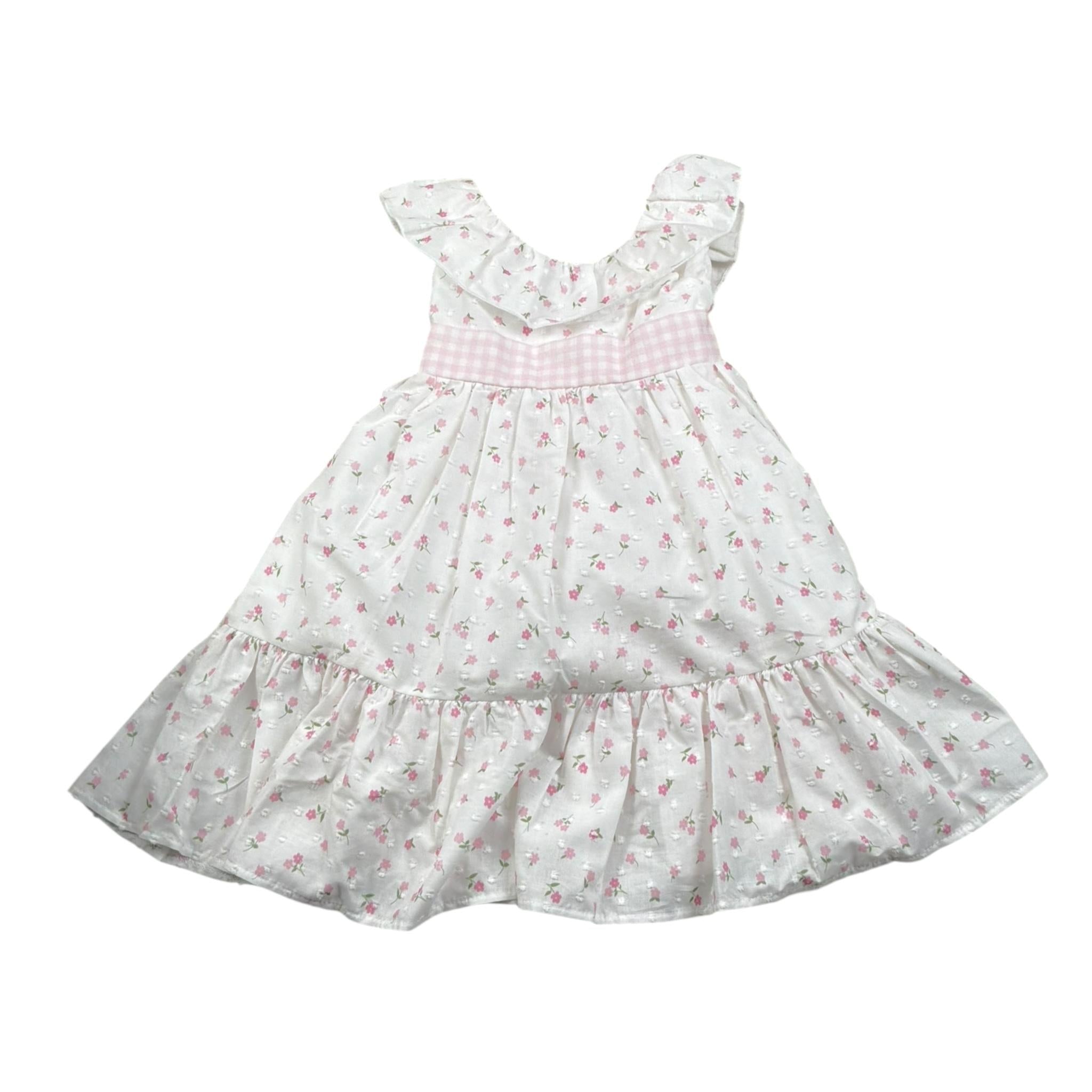 La Stupenderia Abito Giromanica Tinta Unita per Bambina TJAB78XJ BIANCO LA STUPENDERIA 