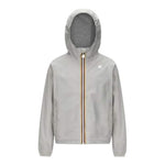 K-Way Giubbino Tinta Unita con Zip E Cappuccio per Bambino K41335W GRIGIO K-WAY 