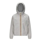 K-Way Giubbino Tinta Unita con Zip E Cappuccio per Bambino K41335W GRIGIO K-WAY 
