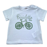 Le Bebe' T-Shirt Girocollo Tinta Unita con Stampa per Neonato LBB5423 BIANCO LE BEBE' 