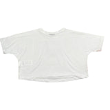 Marc Ellis T-Shirt Girocollo Tinta Unita con Brillantini per Bambina JMJTS01165 BIANCO MARC ELLIS 