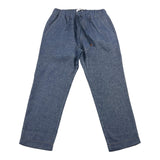 Distrett Pantalone Tessuto Denim Tinta Unita Con Elastico In Vita Blu Per Bambino