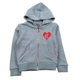 Just Cavalli Felpa con Zip E Cappuccio Tinta Unita per Neonata JIP26031FE AZZURRO JUST CAVALLI 