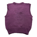LA STUPENDERIA gilet tinta unita in maglia Viola per Neonata WJGL42X VIOLA LA STUPENDERIA 