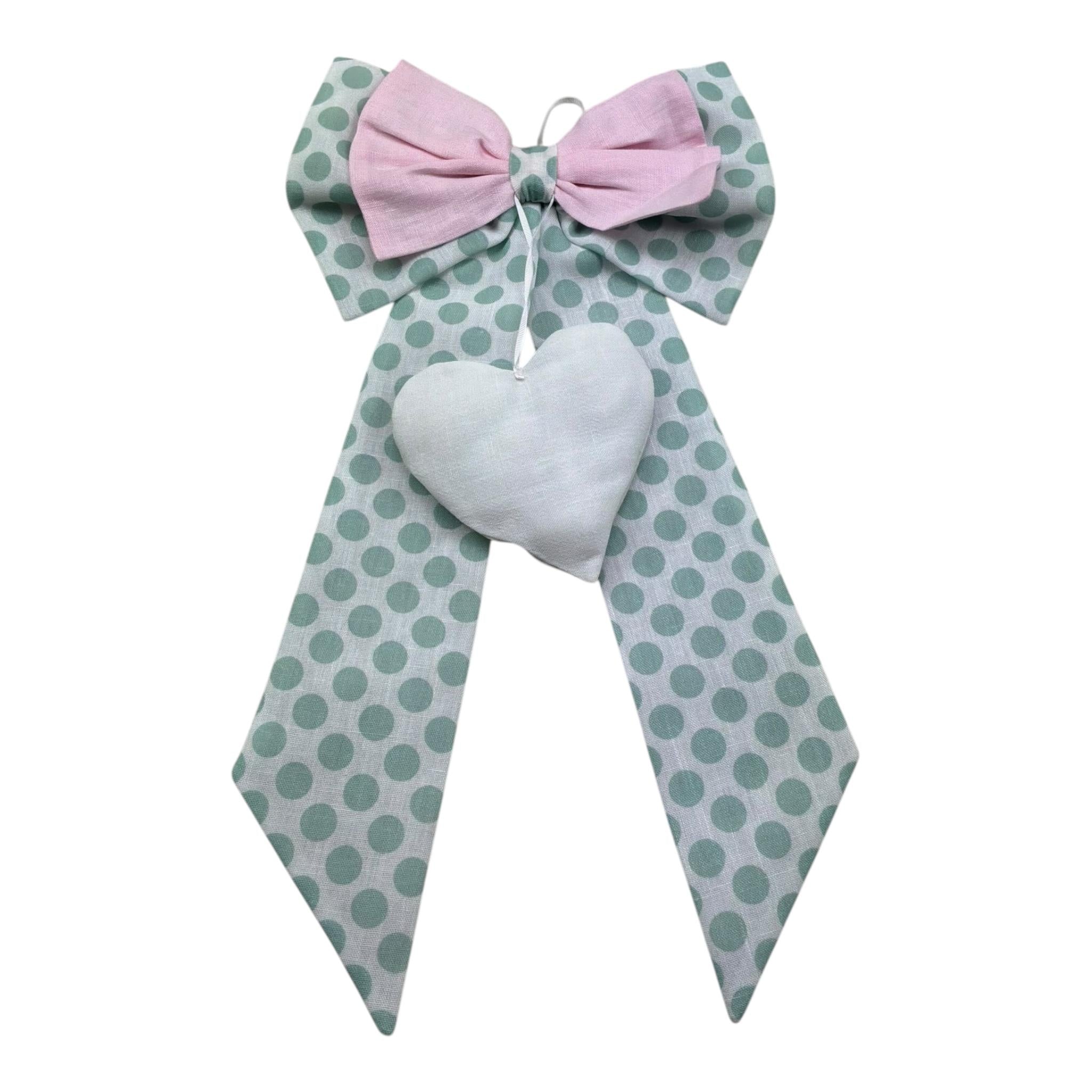 I Delfi Fiocco Nascita Bicolore per Neonato 25P5471G VERDE I DELFI 