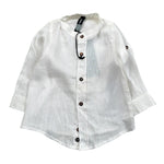 Never Too Camicia tinta unita con Colletto Coreano Panna per Neonato NT1232N PANNA NEVER TOO 