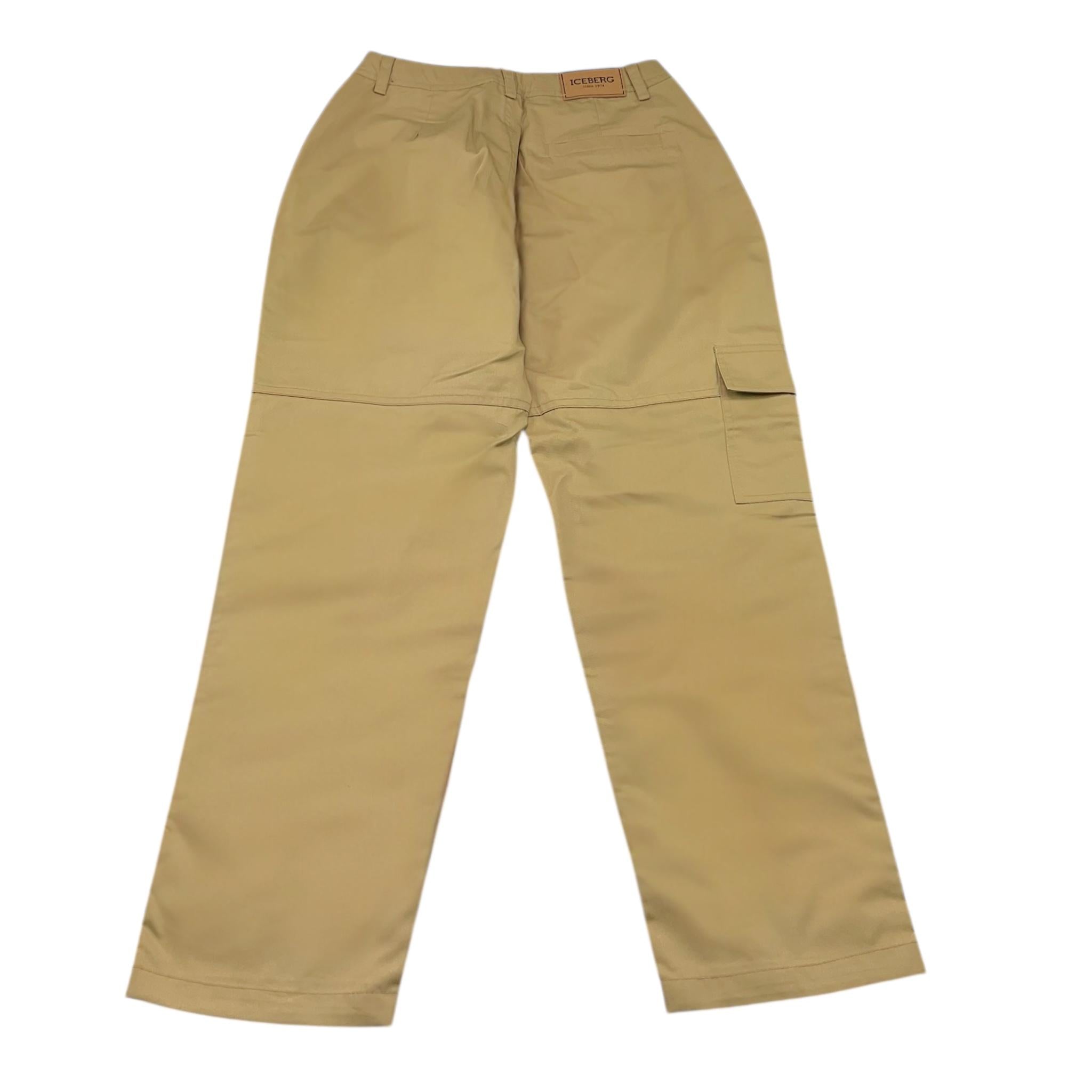 Iceberg Pantalone Tinta Unita con Girovita Regolabile per Bambino PTICE5107J BEIGE ICEBERG 