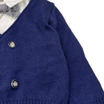 MARLU' completo 3pz cardigan-camicia-pantalone Blu per Neonato IG6060L BLU MARLU' 