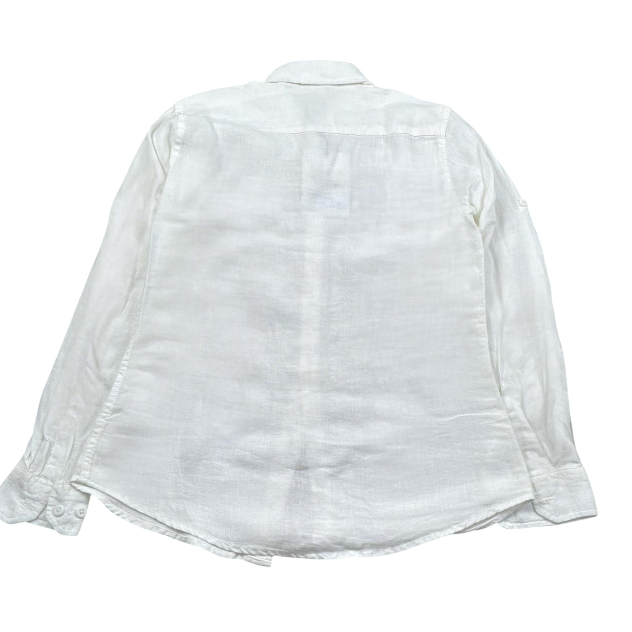 Over-D Camicia Tinta Unita Manica Lunga per Bambino OK364CM BIANCO OVER-D 