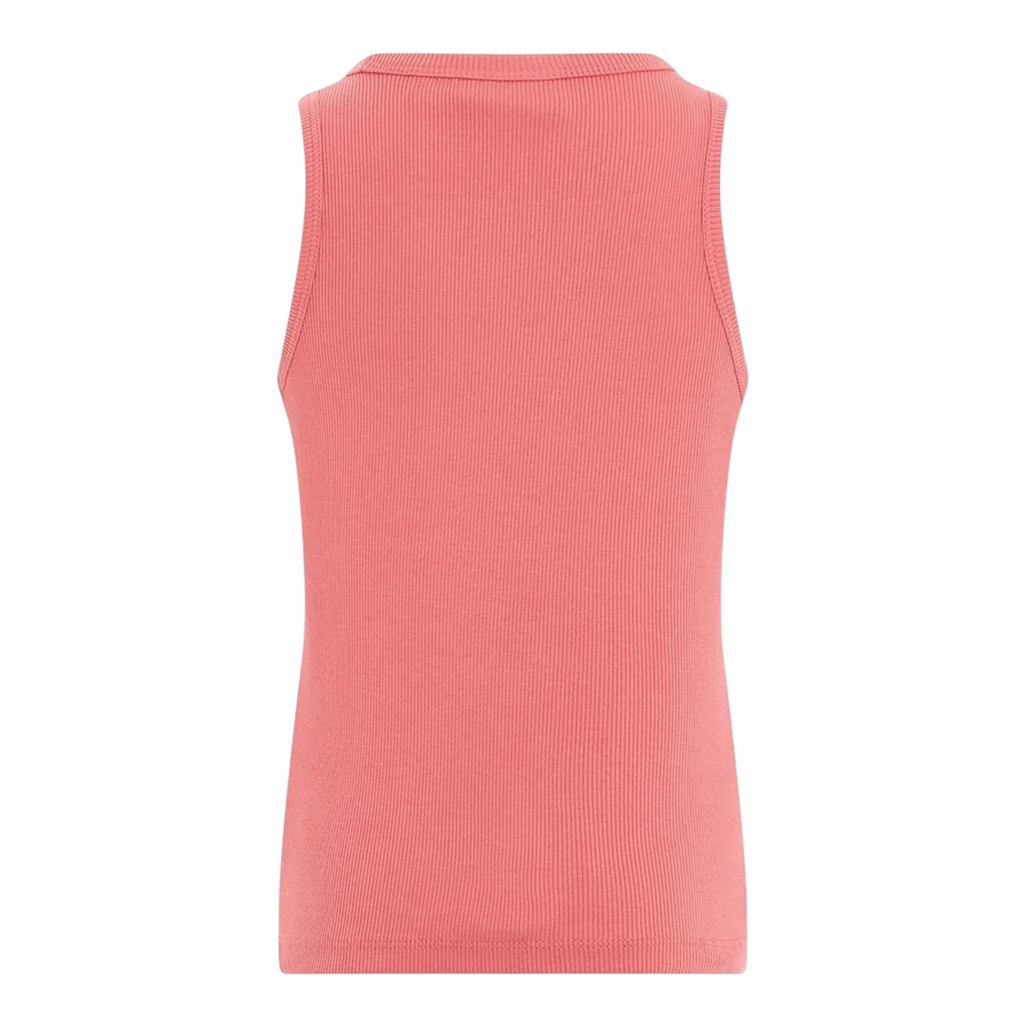 Calvin Klein Canotta Tinta Unita Giromanica con Stampa per Bambina IG0IG02871X FUXIA CALVIN KLEIN 