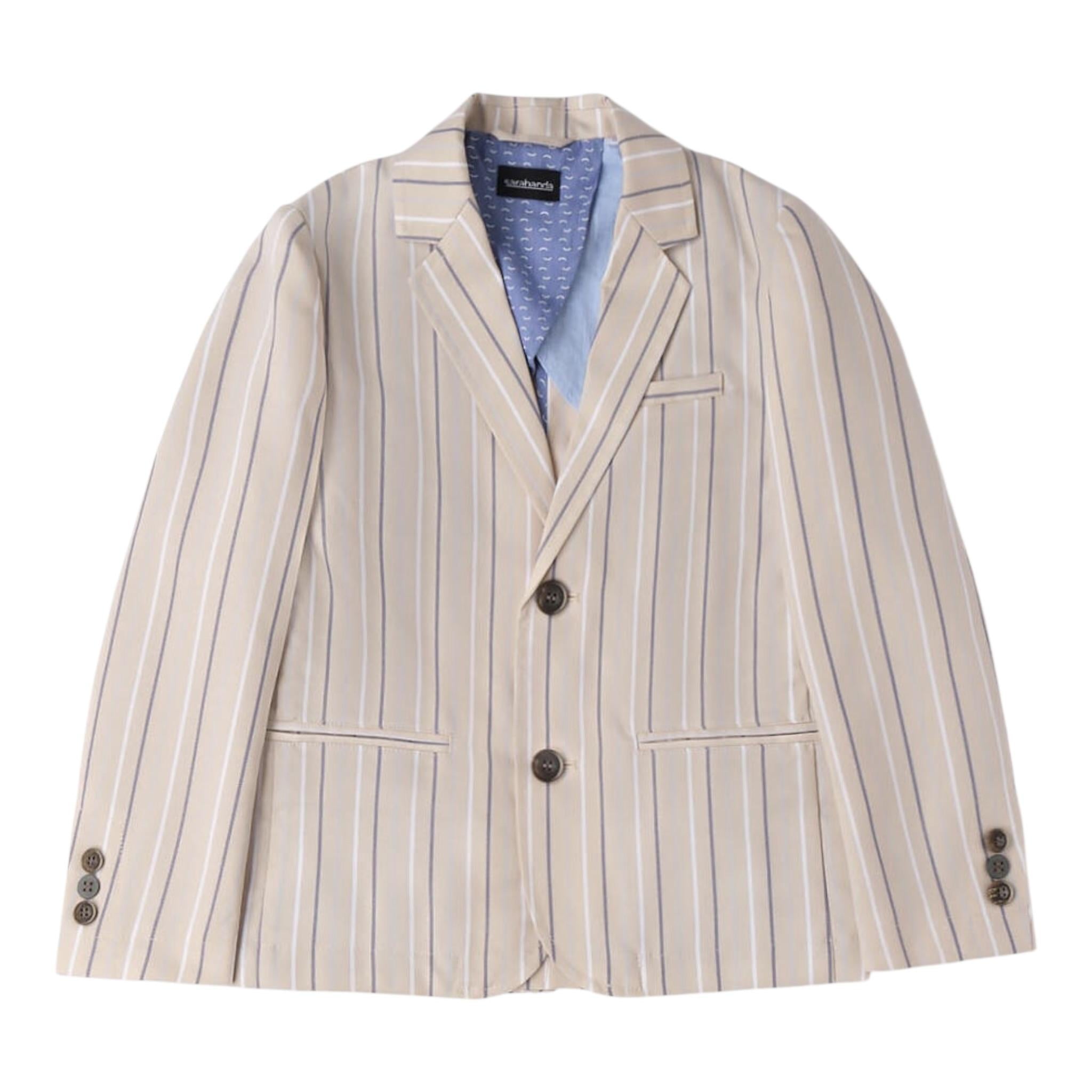 Sarabanda Giacca Tinta Unita Fantasia A Righe per Bambina 06341 BEIGE SARABANDA 